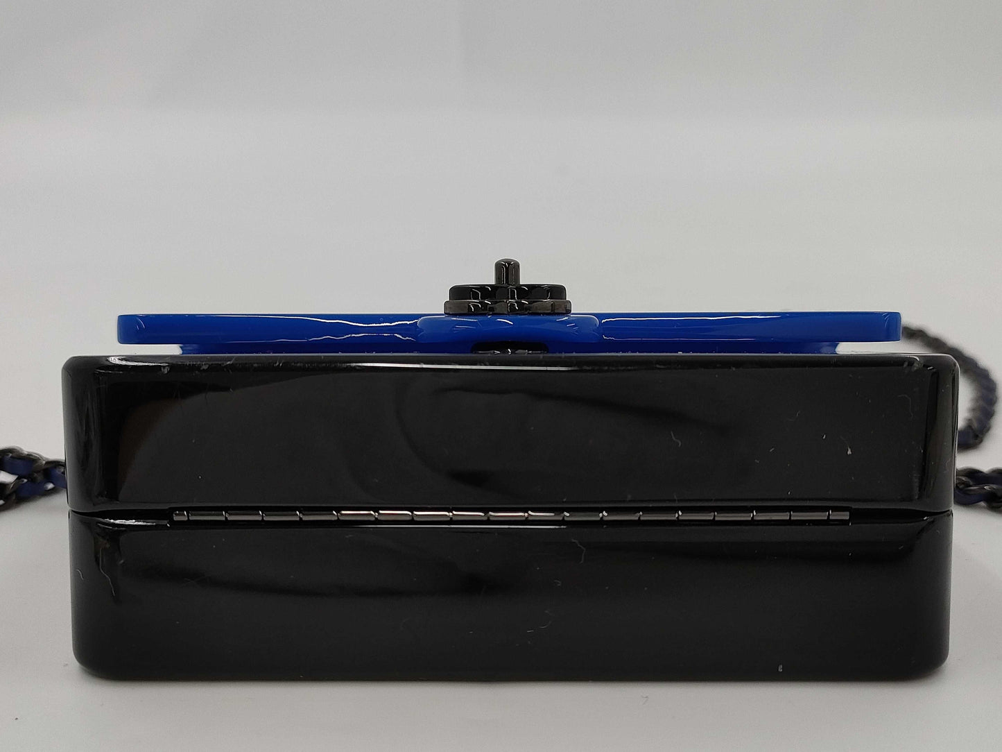 CHANEL Plastic Chain Shoulder Bag Plate Shoulder Bag