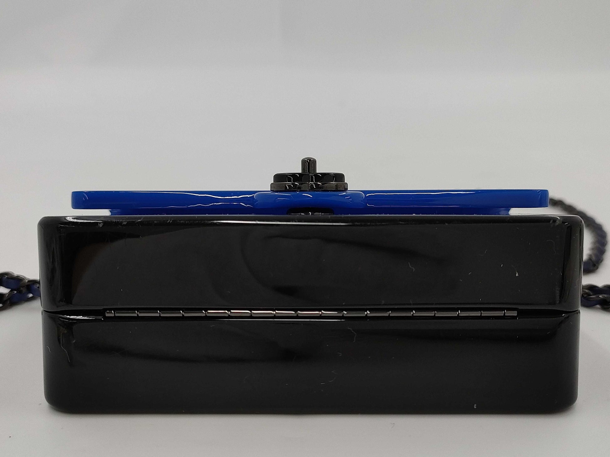 CHANEL Plastic Chain Shoulder Bag Plate Shoulder Bag