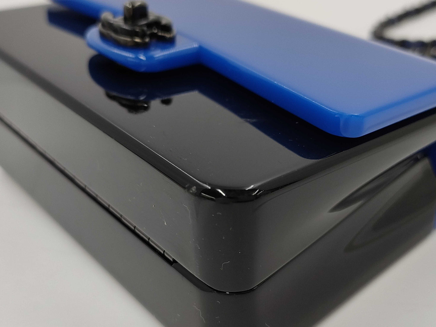 CHANEL Plastic Chain Shoulder Bag Plate Shoulder Bag