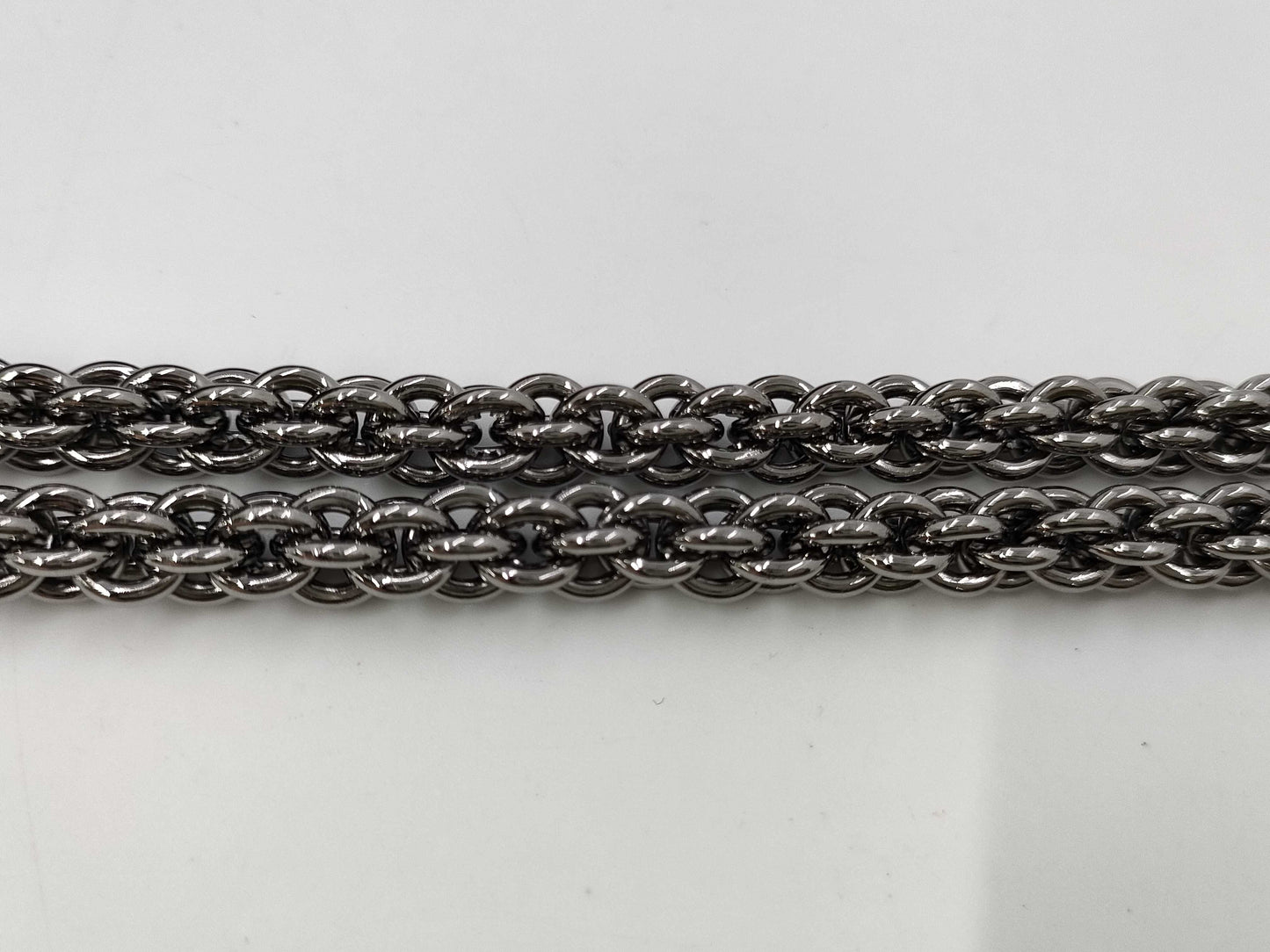 CHANEL Double Flap Chain 25 Fabric x Rhinestone Black 13th Shoulder Bag