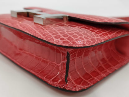 HERMES Constance 14 Alligator C-Engraved Shoulder Bag