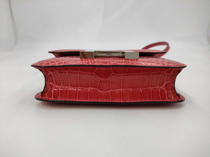 HERMES Constance 14 Alligator C-Engraved Shoulder Bag
