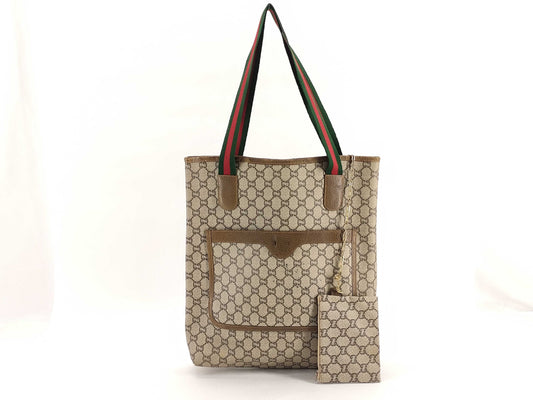 GUCCI GG Plus GUCCI Tote Bag gg Sherry Line Tote Bag