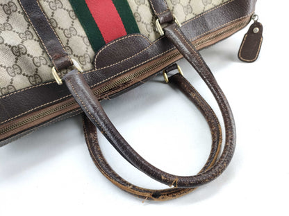 GUCCI GG Supreme GUCCI Boston Bag Sherry Line Boston Bag