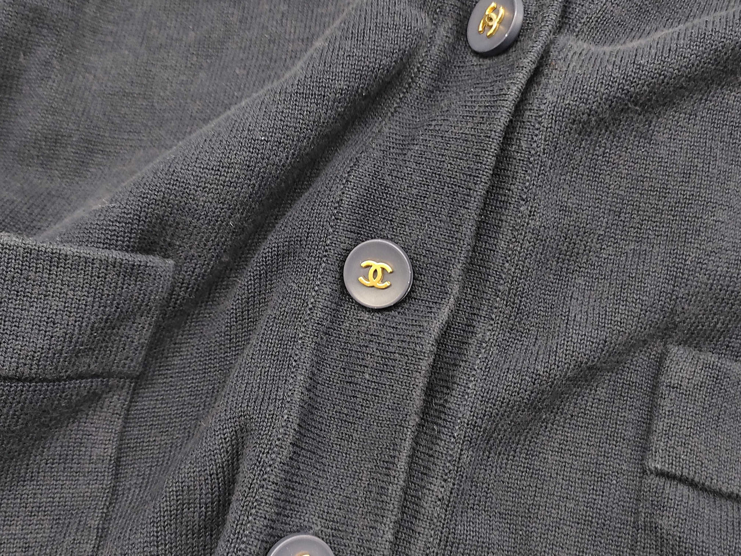 CHANEL CHANEL Coco Button Knitted Cardigan Cardigan