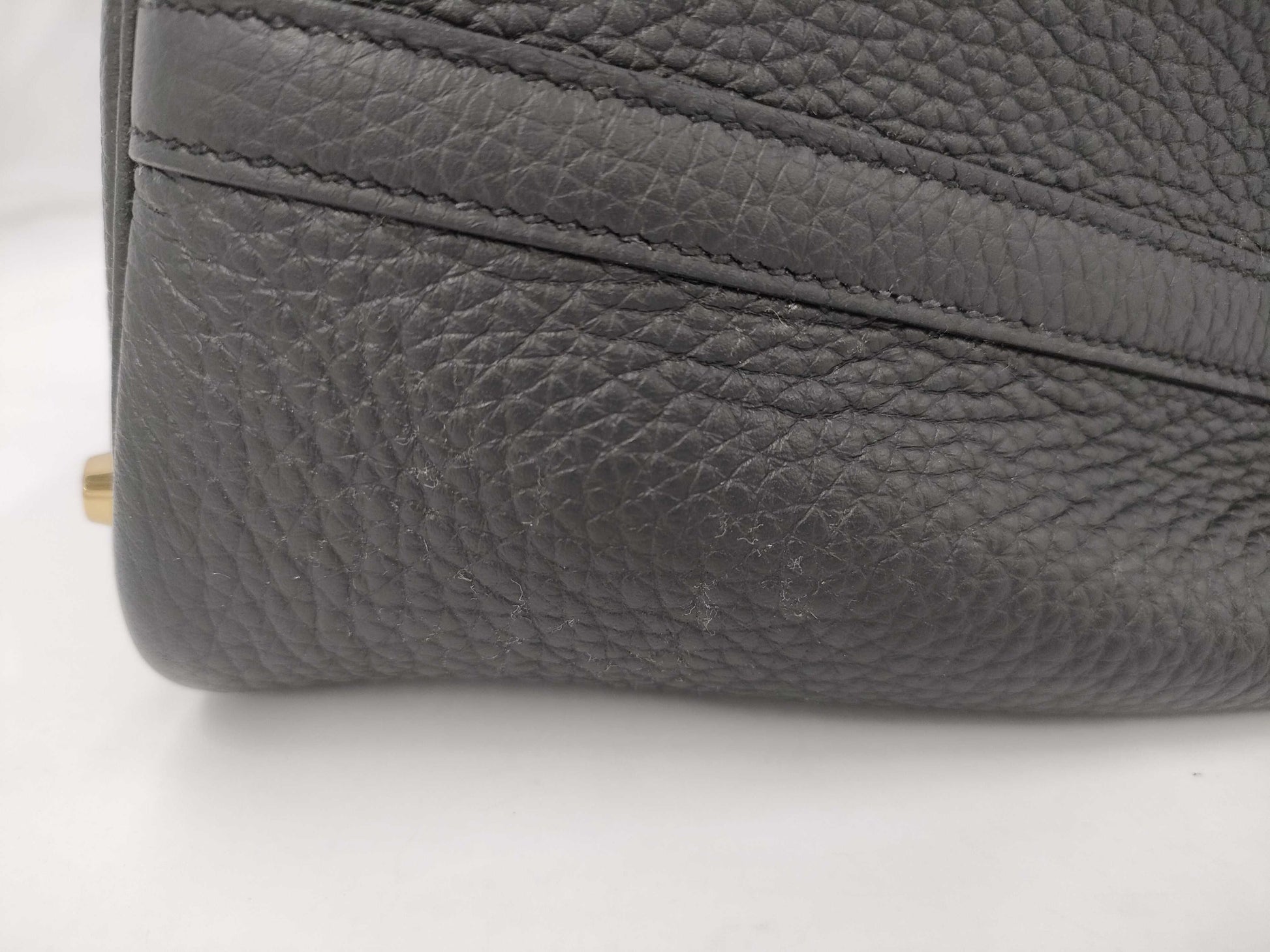 HERMES Picotin Lock PM Tryon Clemence Black GP K Engraved Handbag