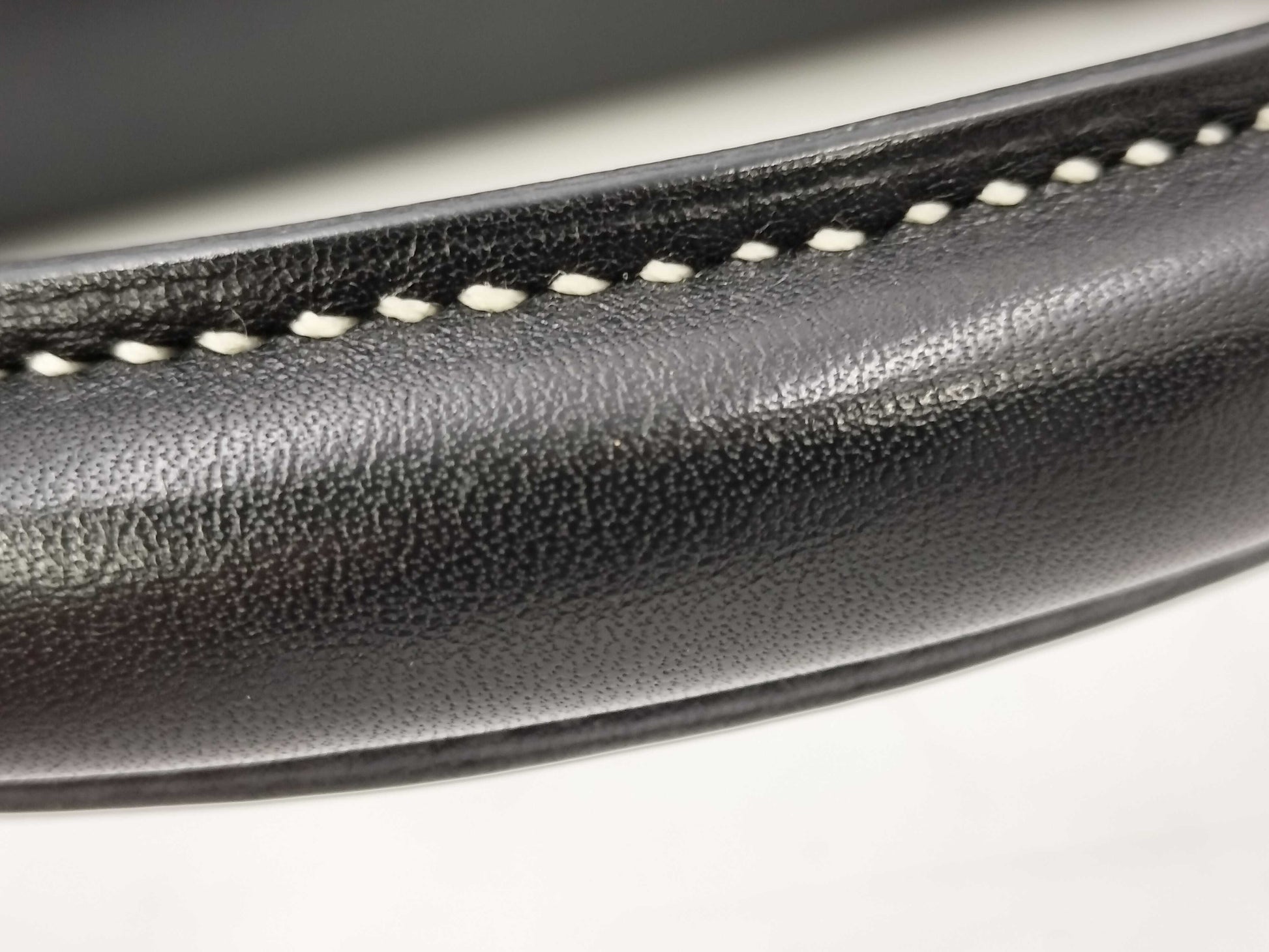 HERMES Kelly Flat 35 Vo-Swift Black SS □L Engraved Tote