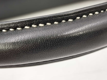 HERMES Kelly Flat 35 Vo-Swift Black SS □L Engraved Tote