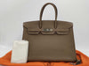 HERMES Birkin 35 Togo Etoup SS □M Engraved Handbag