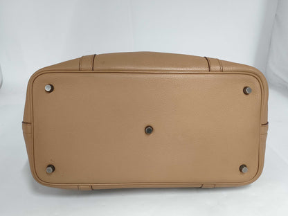 HERMES Initial Triyon Clemence Tabakcamel SS Bag