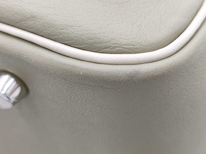 HERMES Plume 28 Vosswift Sage Cre SS A Engraved Pouch