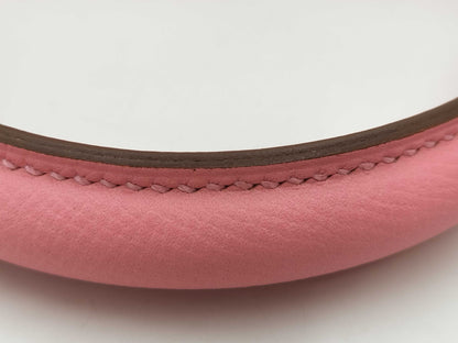 HERMES Kelly 28 Vo Epson Rose Confetti SS Silver Fittings T-Engraved Tote