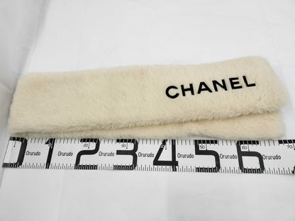 CHANEL Muffler Alpaca White Other Accessories