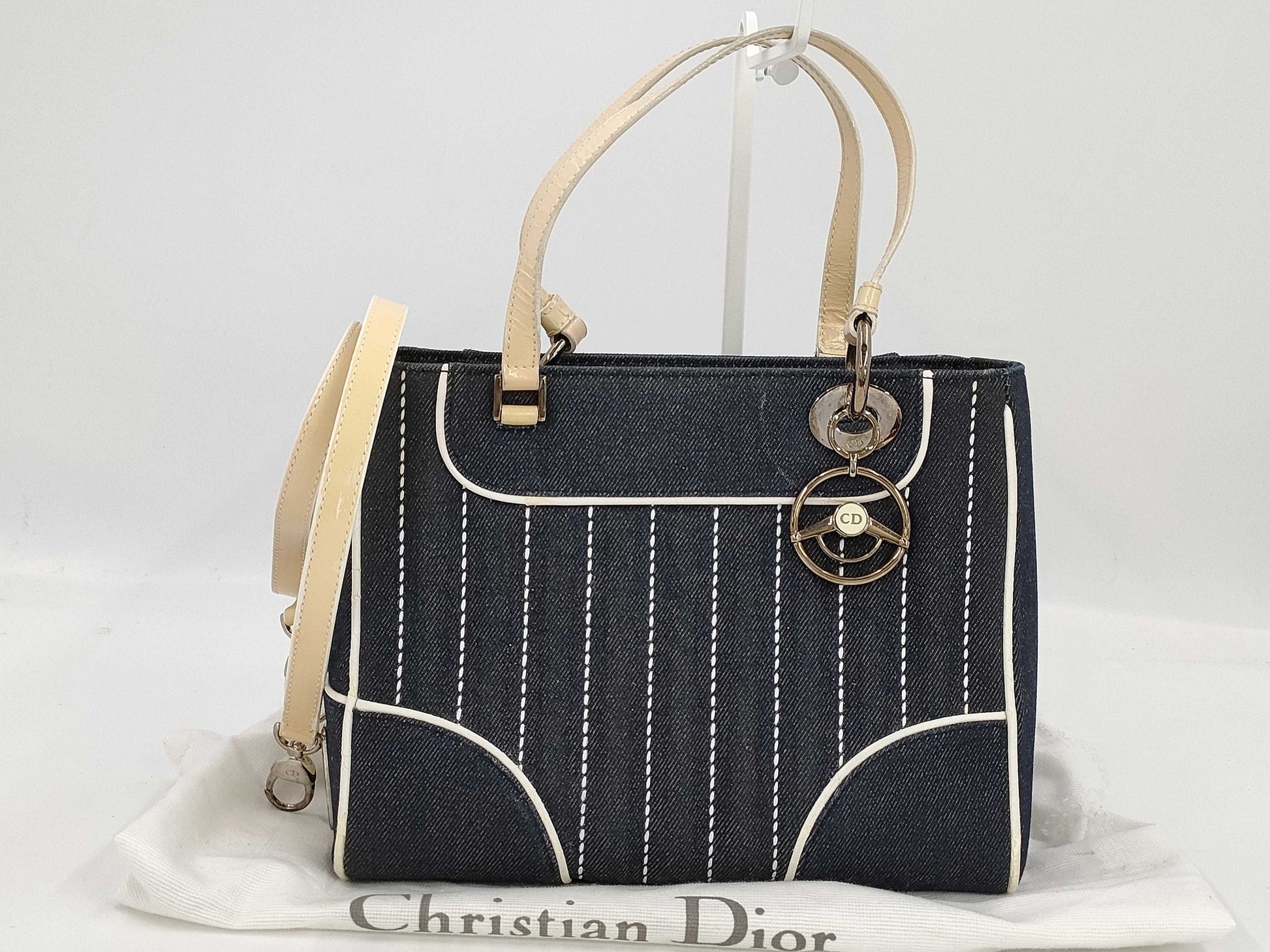 Dior Handbag Denim Blue GP Handbag