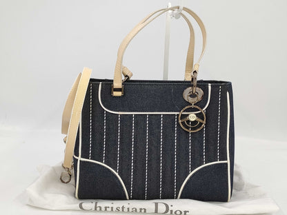 Dior Handbag Denim Blue GP Handbag