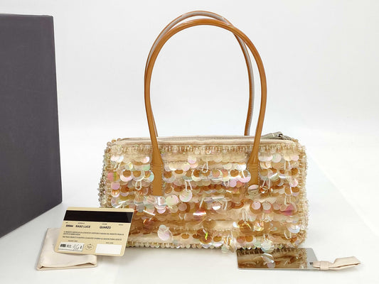 PRADA Purse Sequin Orange SS Handbag