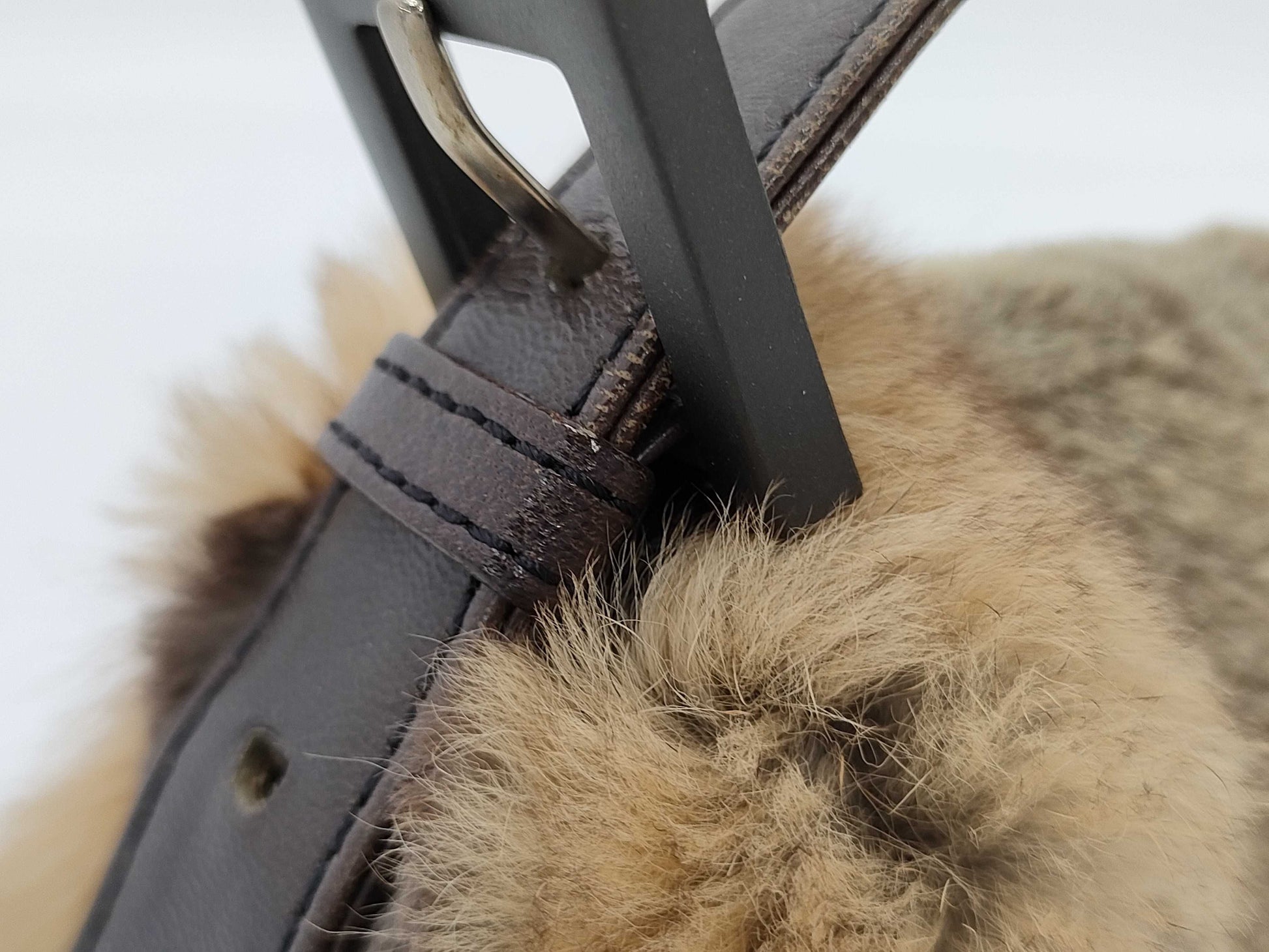 FENDI Mamma Bucket Fur Beige SS Handbag