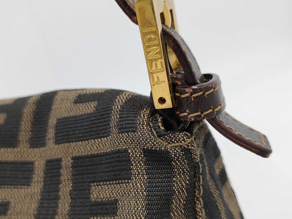 FENDI Mamma Bucket Medium Zucca Brown GP Shoulder Bag