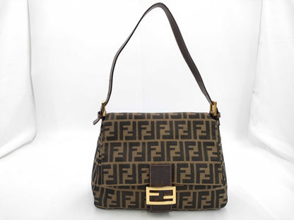 FENDI Mamma Bucket Medium Zucca Brown GP Shoulder Bag