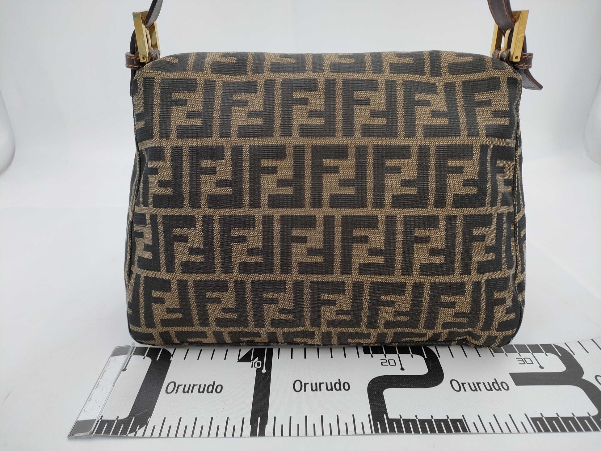 FENDI Mamma Bucket Medium Zucca Brown GP Shoulder Bag