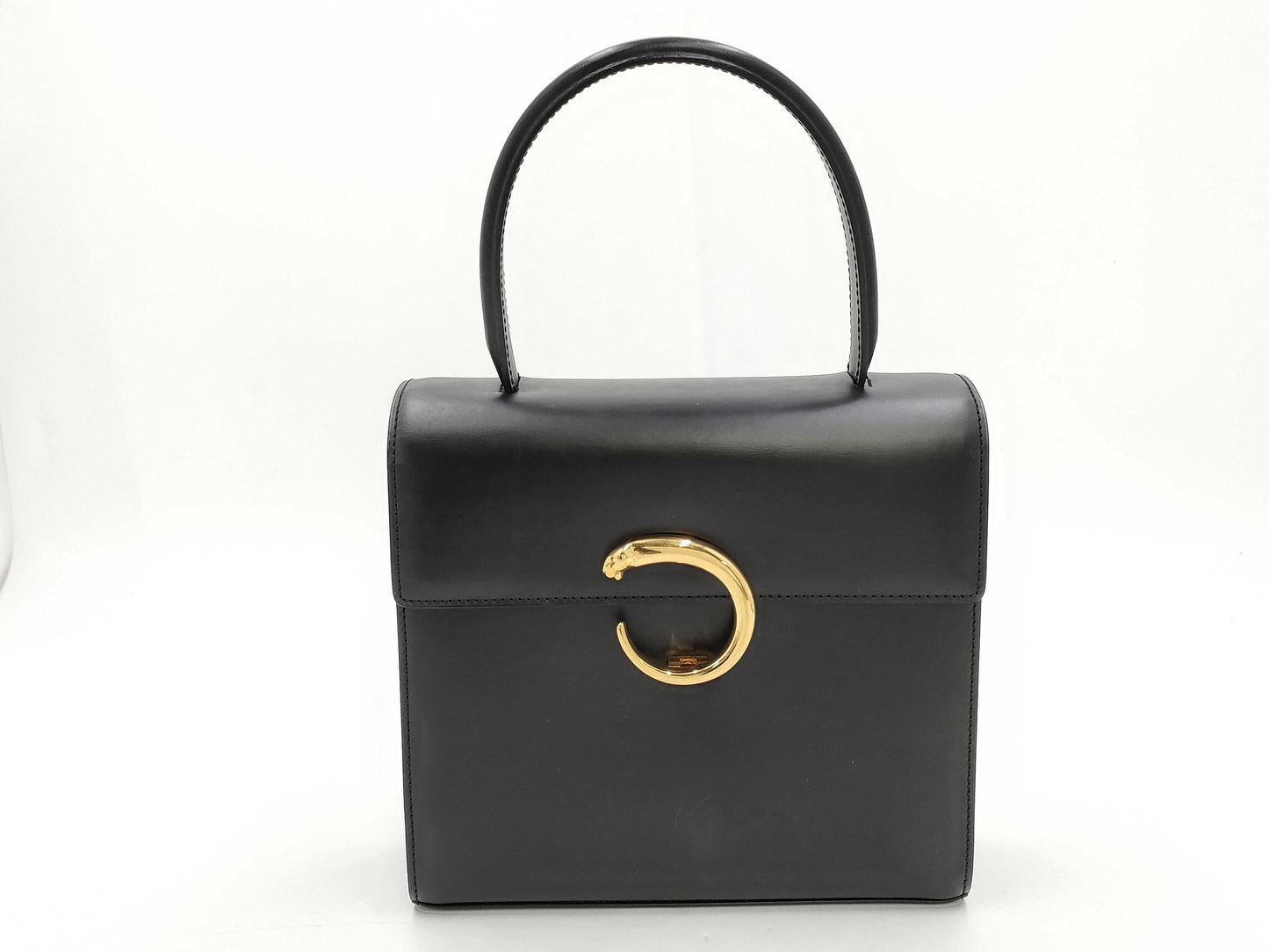 Cartier Cartier Pantail Calf Black GP Handbag