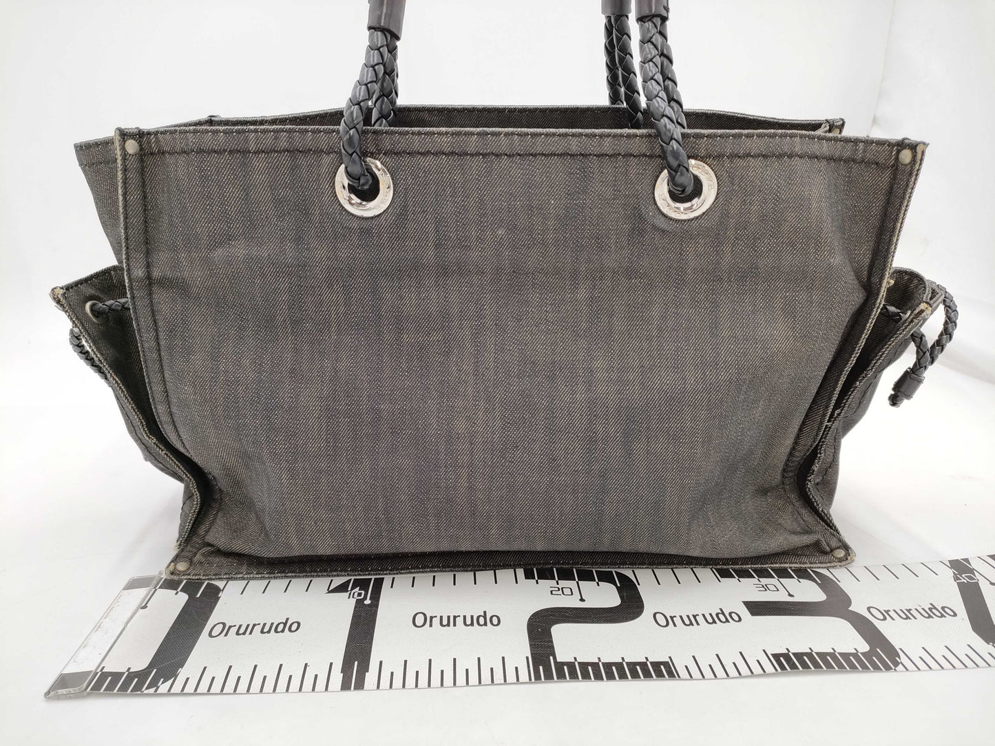 LOEWE Shopper Tote Denim Black SS Tote Bag