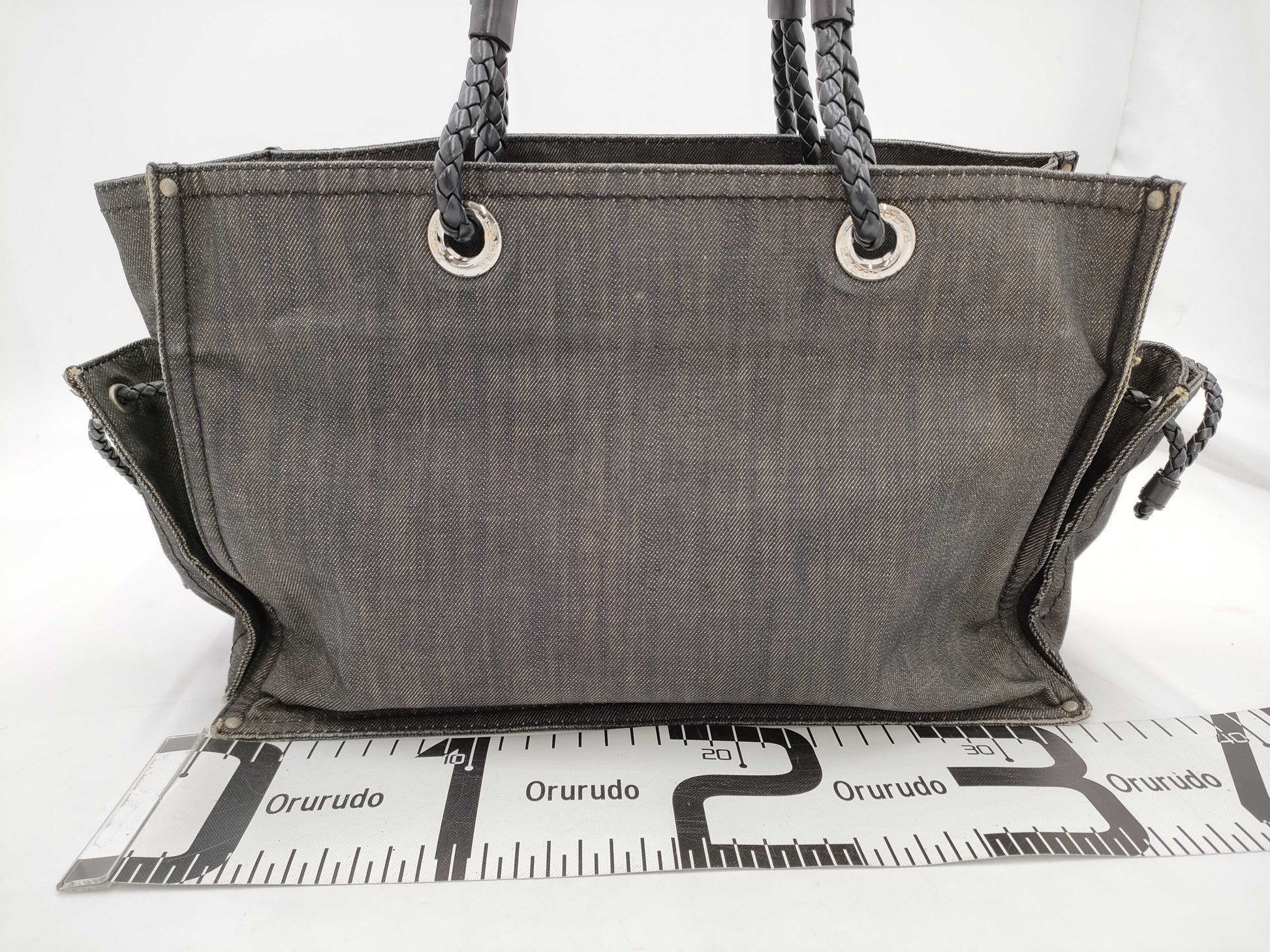 LOEWE Shopper Tote Denim Black SS Tote Bag