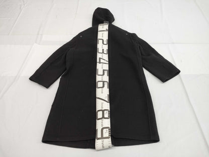 HERMES Coat Wool Black 42 Coat