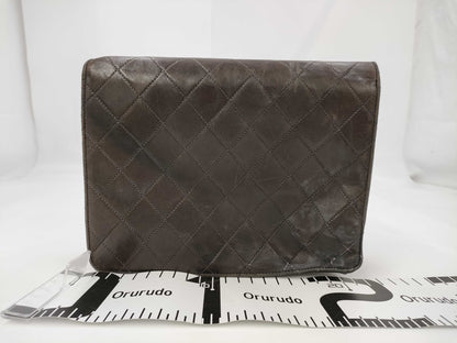 CHANEL Matlasse Chain Push Lock Single Flap with Serial Seal Shoulder Bag