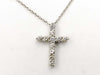 Tiffany&Co. Cross Diamond PT950 4.0g Necklace 