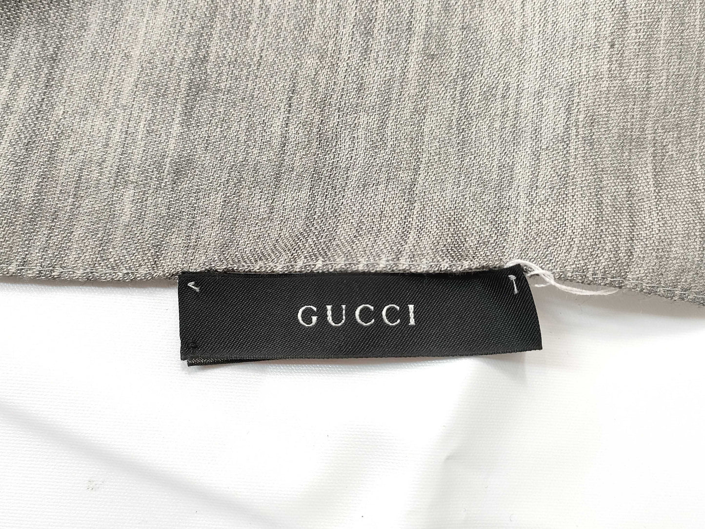 GUCCI GG GUCCI GG Pattern Stole Wool/Silk Grey W70cmxL192cm Muffler