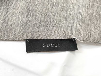 GUCCI GG GUCCI GG Pattern Stole Wool/Silk Grey W70cmxL192cm Muffler