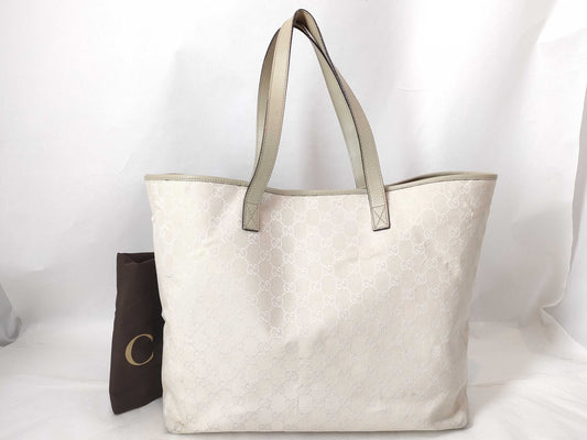 GUCCI GG Canvas GUCCI GG Canvas Tote Bag 257245 Ivory W36cm Tote Bag