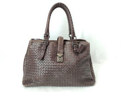 BOTTEGA VENETA Intrecciato Intrecciato Intrecciato Handbag Brown W36cm Handbag