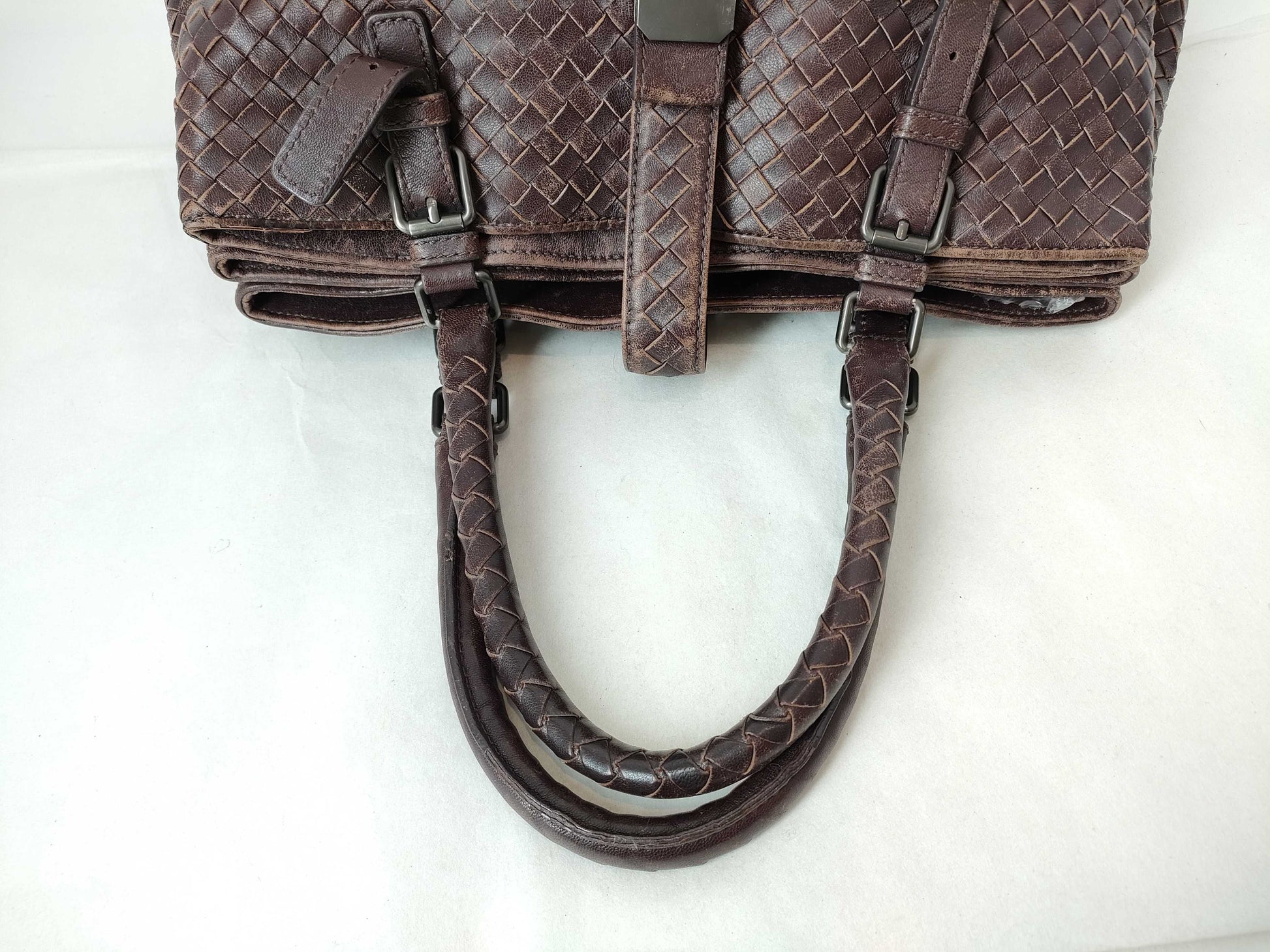 BOTTEGA VENETA Intrecciato Intrecciato Intrecciato Handbag Brown W36cm Handbag