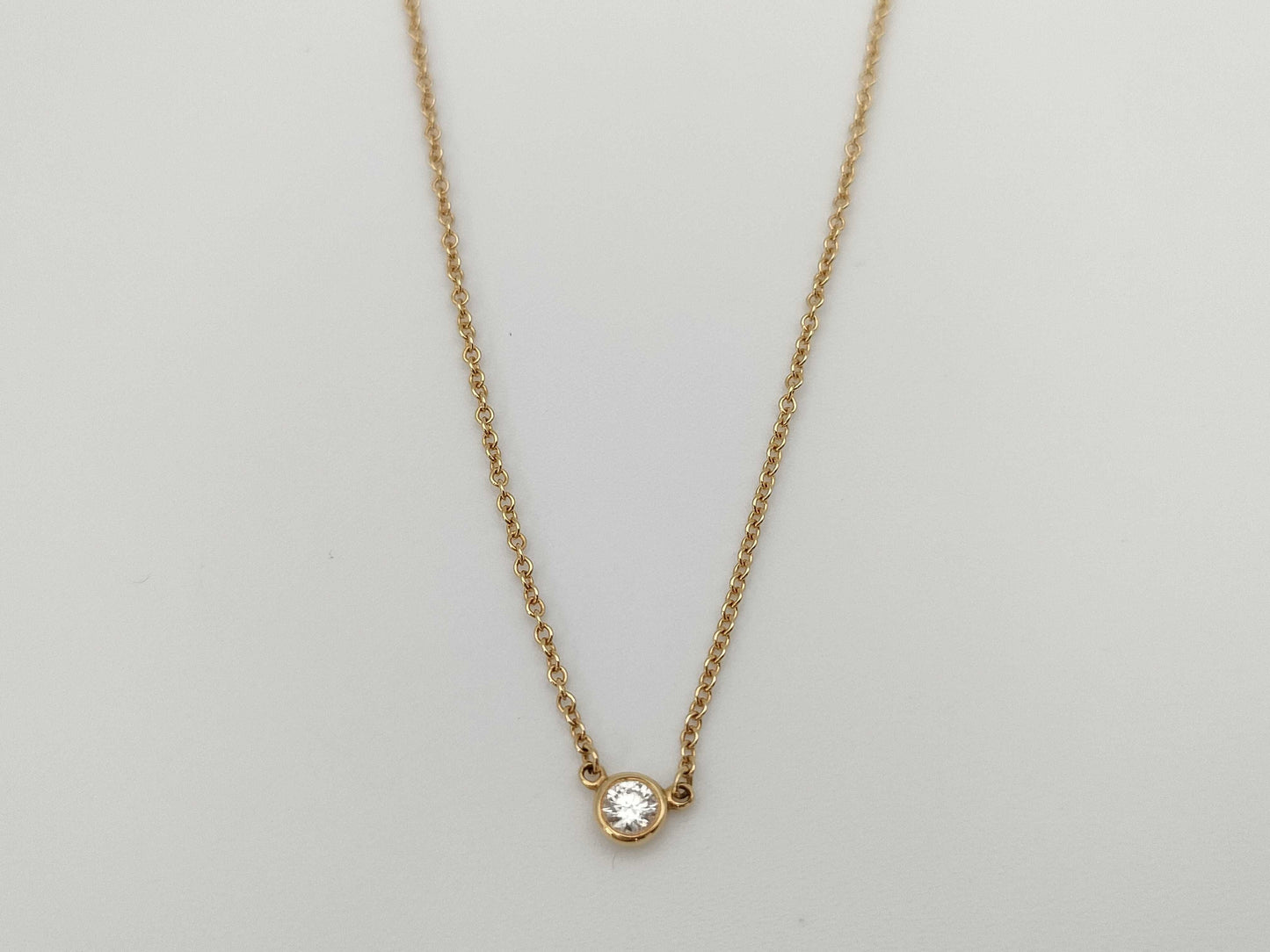 Tiffany & Co. By the Yard 1PD YG Au750 1.8g Necklace 