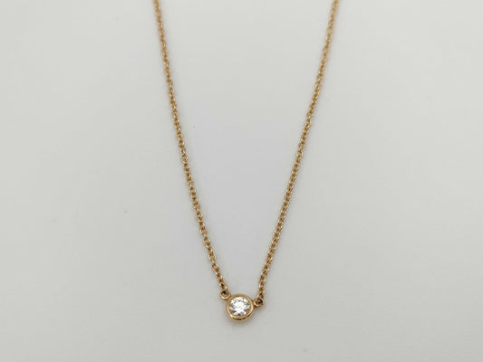 Tiffany & Co. By the Yard 1PD YG Au750 1.8g Necklace 