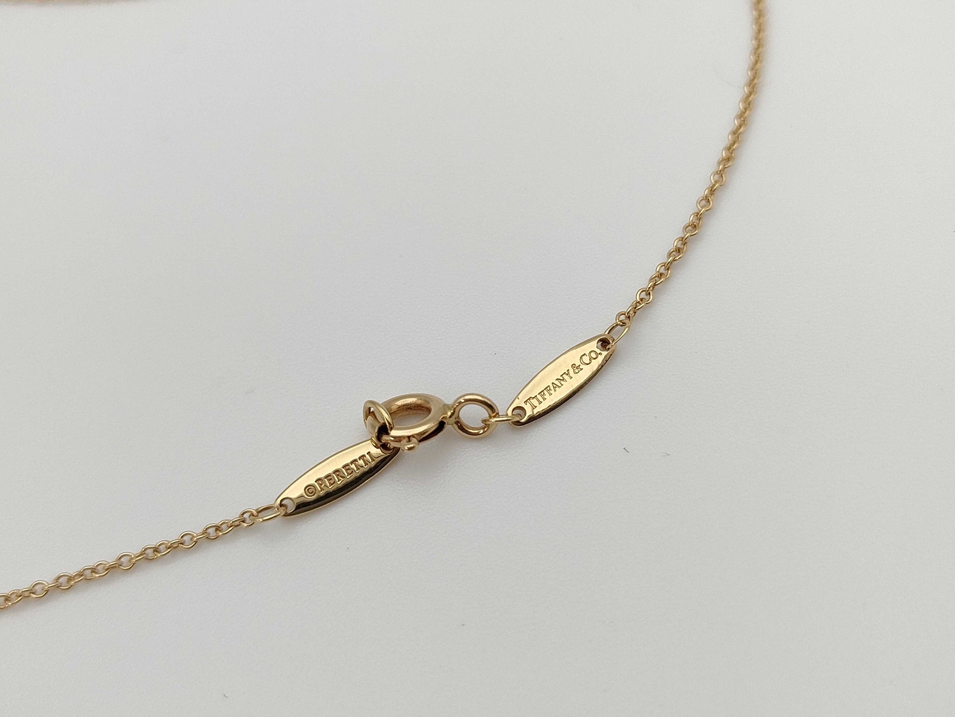 Tiffany & Co. By the Yard 1PD YG Au750 1.8g Necklace 