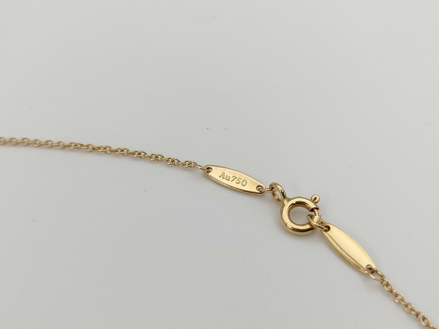 Tiffany & Co. By the Yard 1PD YG Au750 1.8g Necklace 