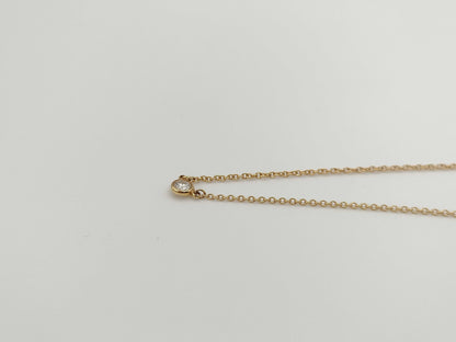 Tiffany & Co. By the Yard 1PD YG Au750 1.8g Necklace 