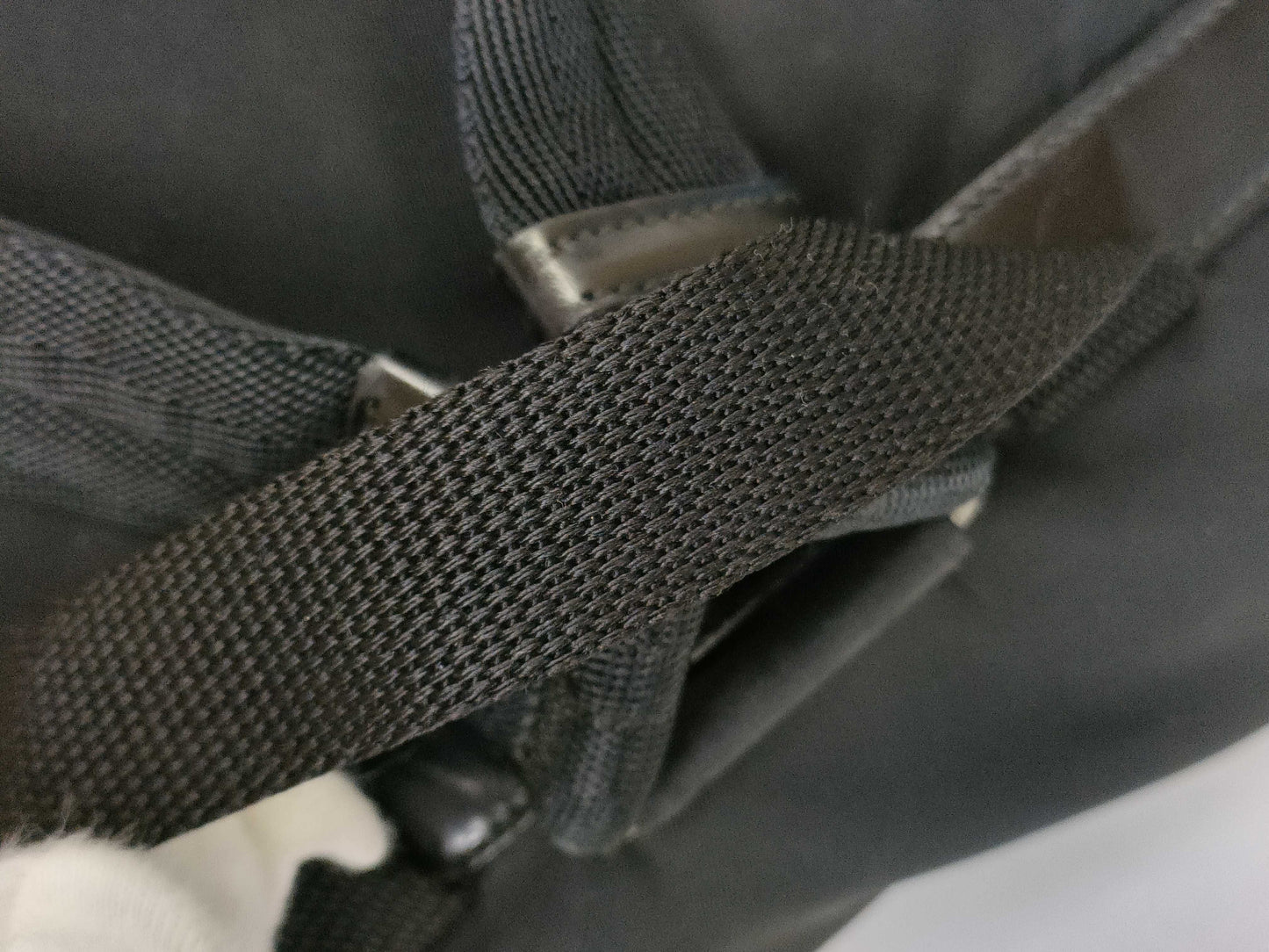 PRADA Nylon PRADA Nylon Rucksack Black Front Double Pocket W29cm Rucksack