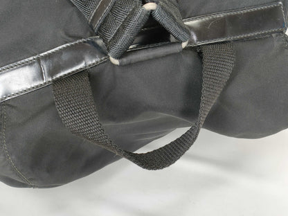 PRADA Nylon PRADA Nylon Rucksack Black Front Double Pocket W29cm Rucksack