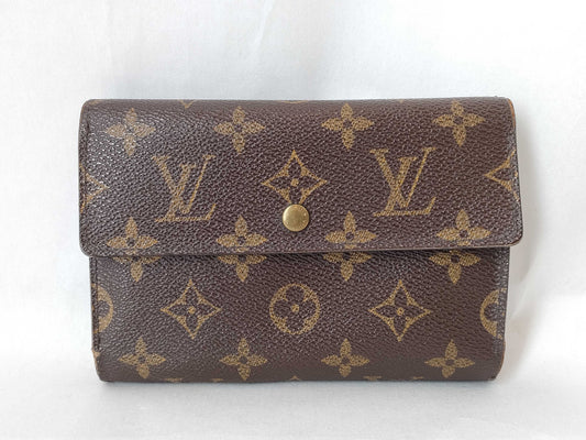 LOUIS VUITTON Monogram LV Monogram Portotresol Etuiy Papier Wallet M61202 Wallet