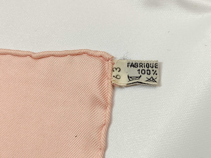 HERMES Carre HERMES Carre 90 Silk Scarf Ceremonial Horse Brie BRIDES DE GALA Pink Scarf