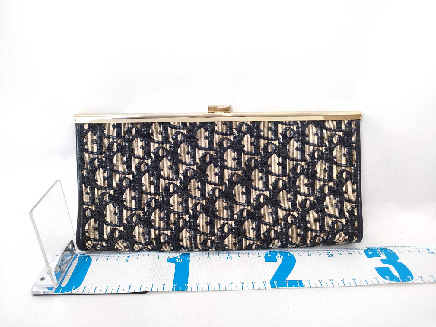 Dior Trotter DIOR Trotter Clutch Bag Navy/Beige W28cm Clutch Bag