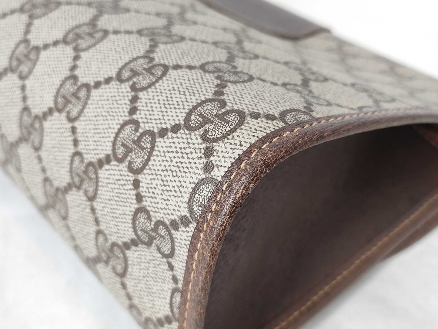 GUCCI GG Supreme GUCCI Sherry Second Bag 156.01.031 Beige/Brown W30cm Clutch Bag