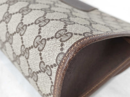 GUCCI GG Supreme GUCCI Sherry Second Bag 156.01.031 Beige/Brown W30cm Clutch Bag