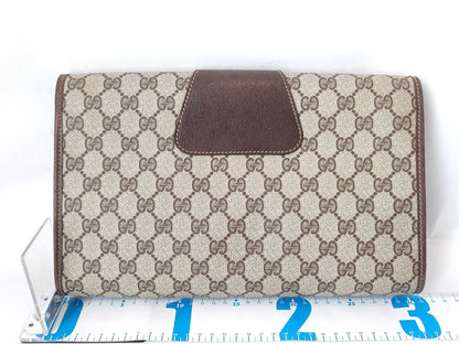 GUCCI GG Supreme GUCCI Sherry Second Bag 156.01.031 Beige/Brown W30cm Clutch Bag