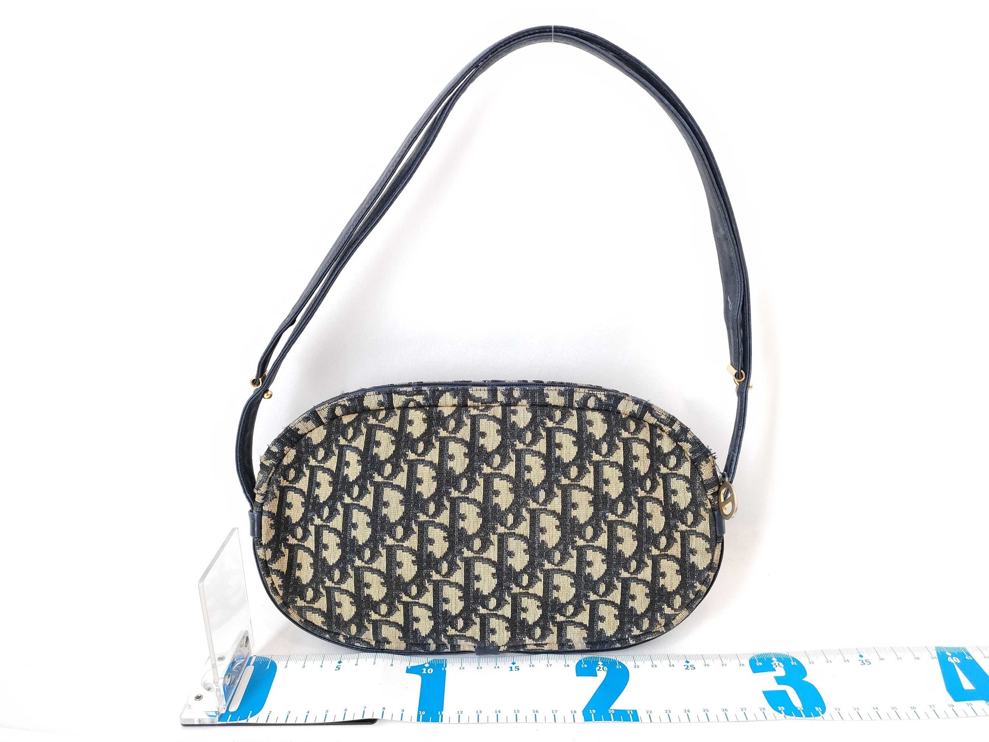 Dior Trotter DIOR Trotter Shoulder Bag Beige/Navy W27cm Shoulder Bag