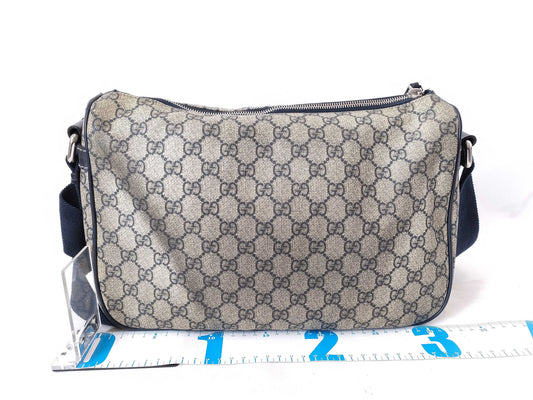 GUCCI GG Supreme GUCCI Supreme Shoulder Bag 246881 Grey/Navy W32cm Shoulder Bag